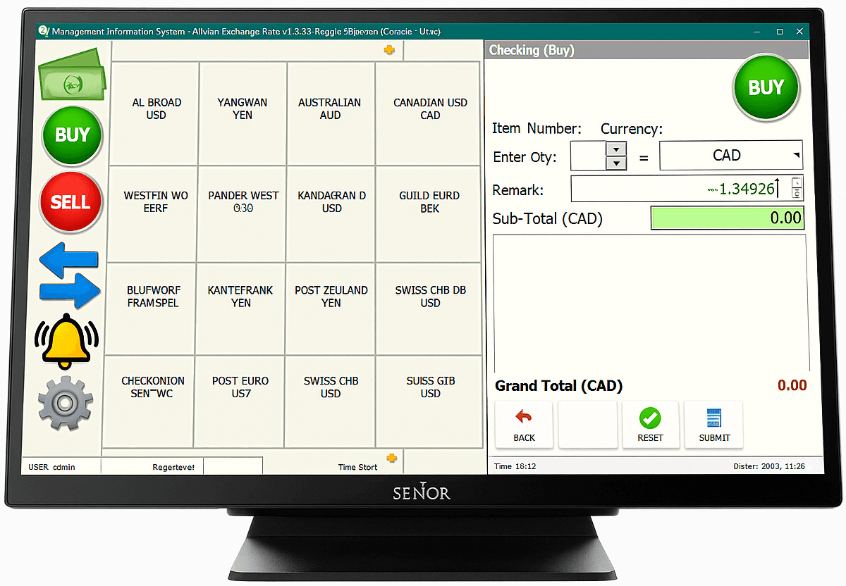 Cash Exchange POS System